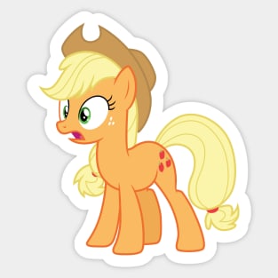 Shocked Applejack Sticker